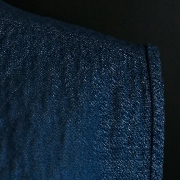 Beautiful Handmade (no tags or sign of previous) Reversible Quilted Denim Vest - Picture 7 of 7